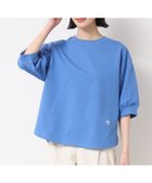 【デッサン/Dessin】の【360度可愛い・洗える】バックヘンリーカットソー(5分袖/XS~L) 人気、トレンドファッション・服の通販 founy(ファニー) ファッション Fashion レディースファッション WOMEN トップス・カットソー Tops/Tshirt カットソー Cut and Sewn カットソー Cut And Sew シンプル Simple バルーン Balloon ラウンド Round ワンポイント One Point 人気 Popularity 洗える Washable thumbnail ブルー|ID: prp329100004488445 ipo3291000000031946143