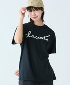 【ラコステ/LACOSTE】の【オンライン限定】LACOSTE スクリプトネームロゴ ルーズシルエットハーフスリーブTシャツ 人気、トレンドファッション・服の通販 founy(ファニー) ファッション Fashion レディースファッション WOMEN トップス・カットソー Tops/Tshirt シャツ/ブラウス Shirts/Blouses ロング / Tシャツ T-Shirts ジャケット Jacket スタイリッシュ Stylish フロント Front リラックス Relax エレガント 上品 Elegant 半袖 Short Sleeve thumbnail ブラック|ID: prp329100004488493 ipo3291000000031772959