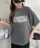 【ディスコート/Discoat】の【ユニセックス】ピグメントアソートロゴTシャツ チャコールグレー|ID: prp329100004488569 ipo3291000000031980702