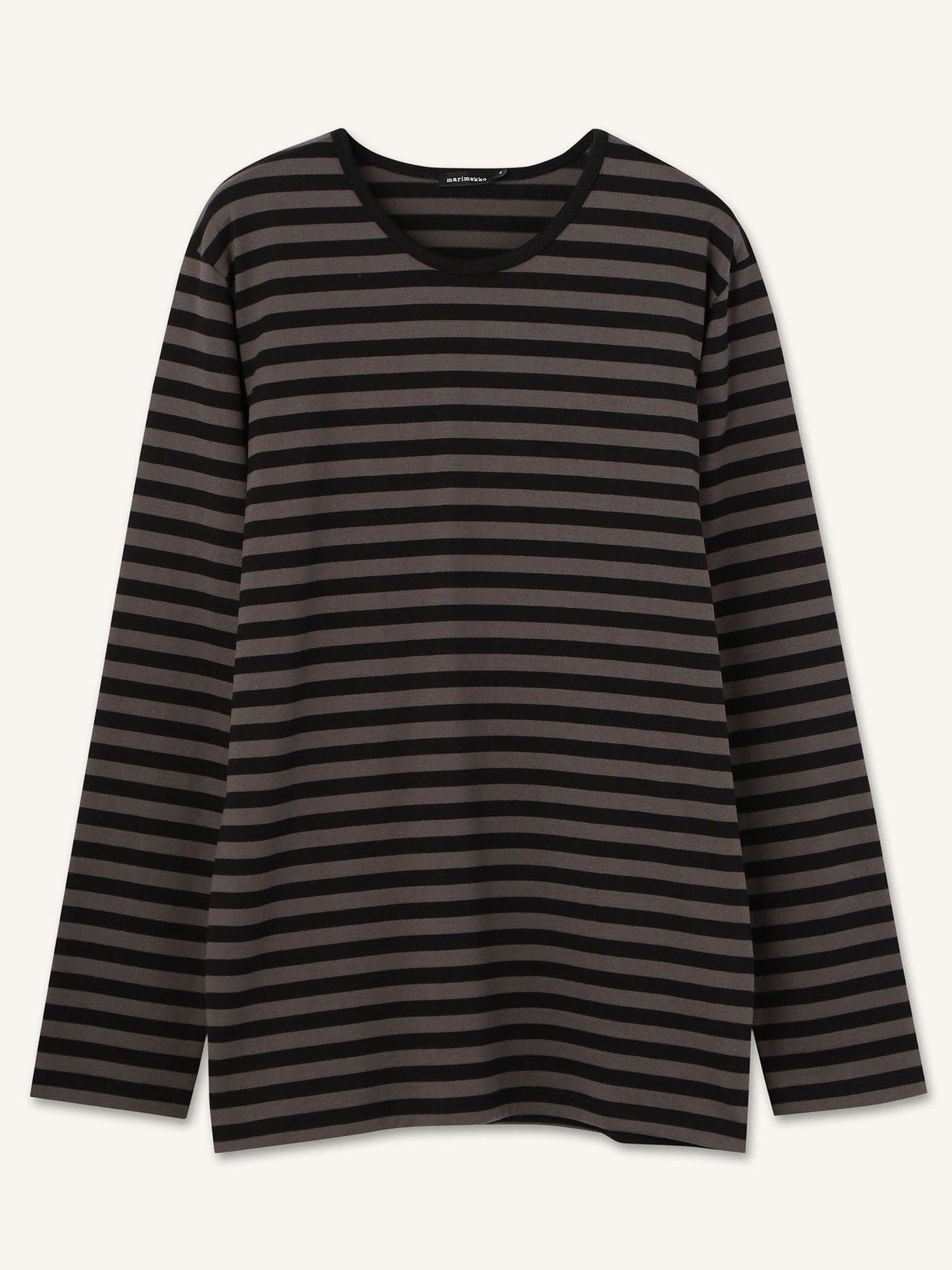 【マリメッコ/marimekko】のPitkahiha 2017 カットソー インテリア・キッズ・メンズ・レディースファッション・服の通販 founy(ファニー) 　ファッション　Fashion　レディースファッション　WOMEN　トップス・カットソー　Tops/Tshirt　カットソー　Cut and Sewn　カットソー　Cut And Sew　プリント　Print　定番　Standard　長袖　Long Sleeve　グレー×ブラック|ID: prp329100004488625 ipo3291000000031753475