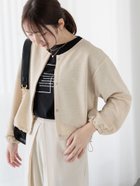 【テチチ/Te chichi】のしわしわノーカラーブルゾン ベージュ|ID: prp329100004488733 ipo3291000000032210481