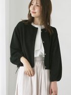 【テチチ/Te chichi】のしわしわノーカラーブルゾン ブラック|ID: prp329100004488733 ipo3291000000032210484