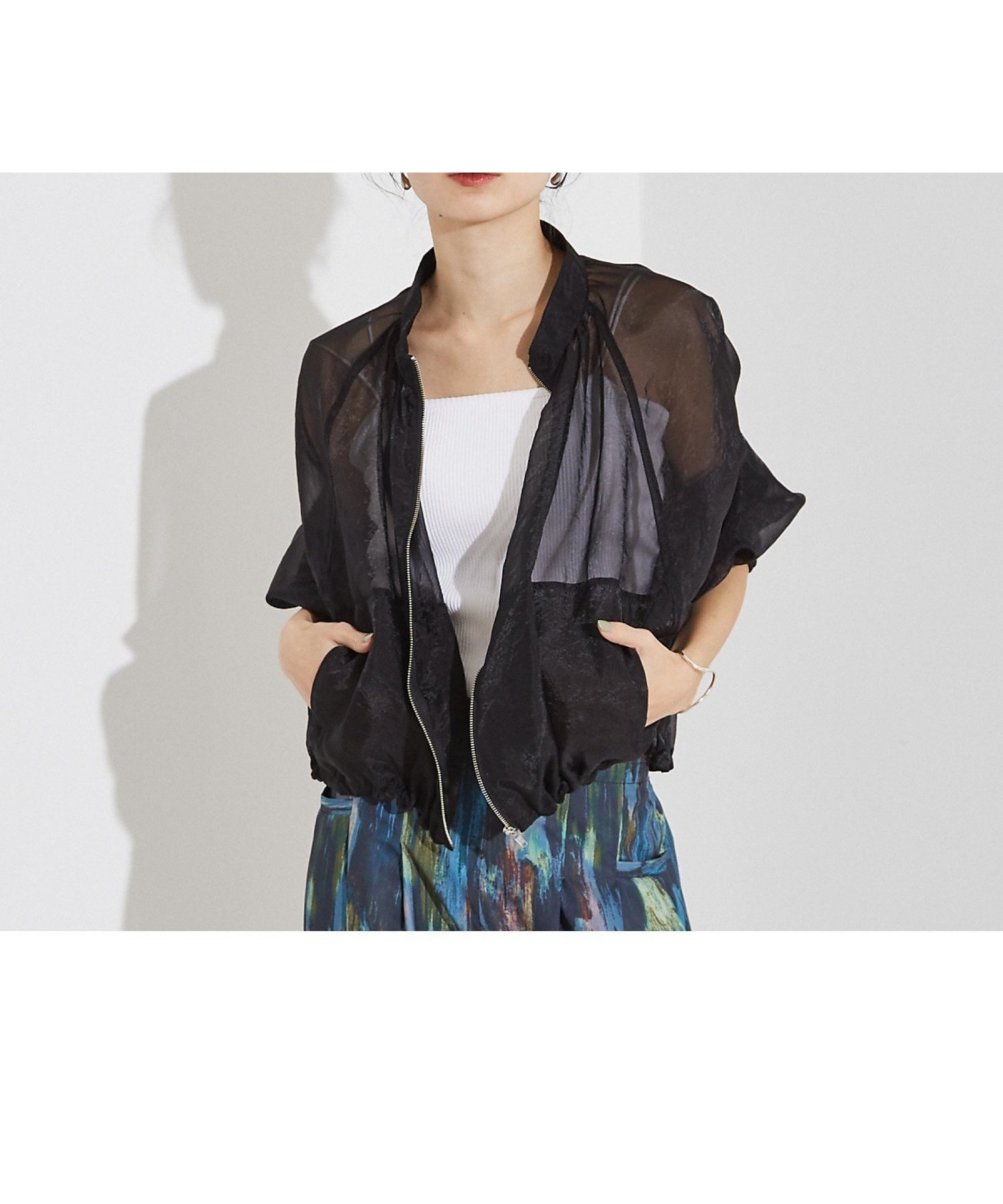【その他のブランド/Other】のシアー ライトブルゾン 人気、トレンドファッション・服の通販 founy(ファニー) 　ファッション　Fashion　レディースファッション　WOMEN　アウター　Coat Outerwear　ブルゾン　Blouson/Jackets　カーディガン　Cardigan　シアー　Sheer　スピンドル　Spindle　ブルゾン　Blouson　ポケット　Pocket　ラップ　Wrap　ロング　Long　 other-1|ID: prp329100004488763 ipo3291000000031781036