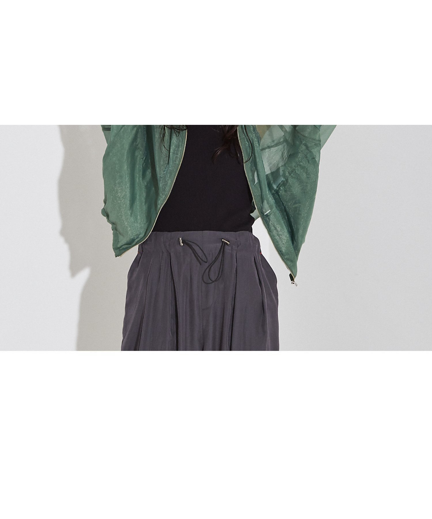 【その他のブランド/Other】のシアー ライトブルゾン インテリア・キッズ・メンズ・レディースファッション・服の通販 founy(ファニー) 　ファッション　Fashion　レディースファッション　WOMEN　アウター　Coat Outerwear　ブルゾン　Blouson/Jackets　カーディガン　Cardigan　シアー　Sheer　スピンドル　Spindle　ブルゾン　Blouson　ポケット　Pocket　ラップ　Wrap　ロング　Long　グリーン|ID: prp329100004488763 ipo3291000000031781042