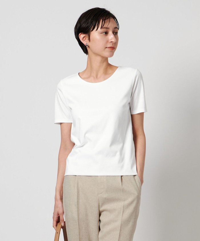 【ユナイテッドアローズ/UNITED ARROWS】のC DOUBLE Tシャツ インテリア・キッズ・メンズ・レディースファッション・服の通販 founy(ファニー) https://founy.com/ ファッション Fashion レディースファッション WOMEN トップス・カットソー Tops/Tshirt シャツ/ブラウス Shirts/Blouses ロング / Tシャツ T-Shirts インナー Inner ジャケット Jacket デコルテ Decolletage |ID: prp329100004488806 ipo3291000000031997652