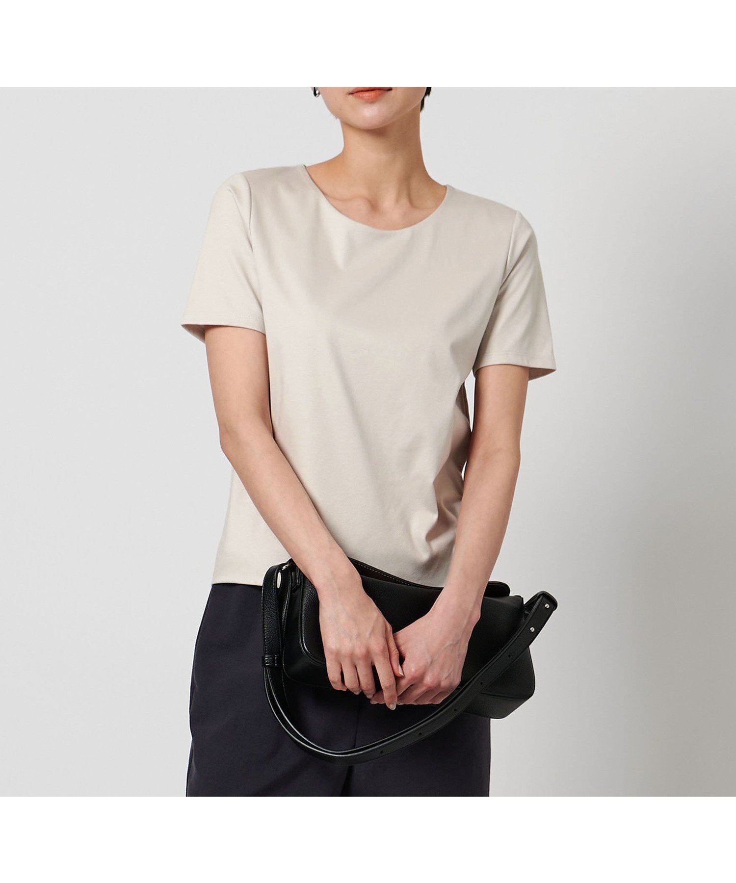 【ユナイテッドアローズ/UNITED ARROWS】のC DOUBLE Tシャツ インテリア・キッズ・メンズ・レディースファッション・服の通販 founy(ファニー) 　ファッション　Fashion　レディースファッション　WOMEN　トップス・カットソー　Tops/Tshirt　シャツ/ブラウス　Shirts/Blouses　ロング / Tシャツ　T-Shirts　インナー　Inner　ジャケット　Jacket　デコルテ　Decolletage　LT.GRAY|ID: prp329100004488806 ipo3291000000031997655
