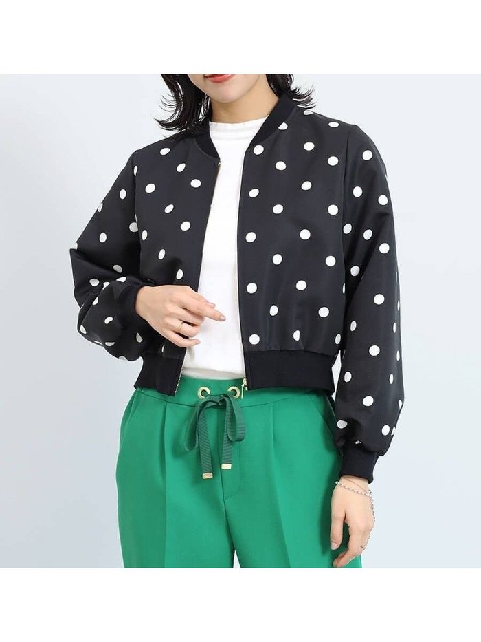 【ヴァン/Vin】のドットライトブルゾン インテリア・キッズ・メンズ・レディースファッション・服の通販 founy(ファニー) https://founy.com/ ファッション Fashion レディースファッション Fashion for Women アウター Coat / Outerwear Collection ブルゾンジャケット・スポーティアウター Blouson Jackets コンパクト Compact, Small Size トレンド Trend, Trending Now ドット Polka Dot, Dot Pattern バランス Balance, Style Balance フェミニン Feminine, Girly フロント Front, Front Design ブルゾン Blouson, Bomber Jacket |ID: prp329100004489604 ipo3291000000032661218
