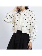 【ヴァン/Vin】のドットライトブルゾン アイボリー|ID: prp329100004489604 ipo3291000000032661222