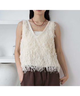 【ジーナシス/JEANASiS】のループフリンジヤーンNS 人気、トレンドファッション・服の通販 founy(ファニー) ファッション Fashion レディースファッション WOMEN インナー Inner シンプル Simple フリンジ Fringe ベスト Vest ベーシック Basic ボトム Bottom ループ Loop 夏 Summer 春 Spring S/S・春夏 Ss・Spring/Summer |ID:prp329100004489663