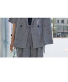 【アバハウスマヴィ/abahouse mavie】の【セットアップ対応】リネンライク半袖ジャケット 人気、トレンドファッション・服の通販 founy(ファニー) ファッション Fashion レディースファッション Fashion for Women アウター Coat / Outerwear Collection レディースジャケット・軽アウター Jackets ジャケット Jacket, Outerwear セットアップ Set-Up, Coordinated Outfit ボトム Bottoms, Lower Wear 人気 Popular, Best Seller 半袖 Short Sleeve, Half Sleeve 定番 Standard, Basic Item thumbnail ブラック|ID: prp329100004489739 ipo3291000000033077954