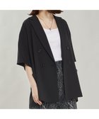 【アバハウスマヴィ/abahouse mavie】の【セットアップ対応】リネンライク半袖ジャケット 人気、トレンドファッション・服の通販 founy(ファニー) ファッション Fashion レディースファッション Fashion for Women アウター Coat / Outerwear Collection レディースジャケット・軽アウター Jackets ジャケット Jacket, Outerwear セットアップ Set-Up, Coordinated Outfit ボトム Bottoms, Lower Wear 人気 Popular, Best Seller 半袖 Short Sleeve, Half Sleeve 定番 Standard, Basic Item thumbnail ブラック系その他1|ID: prp329100004489739 ipo3291000000033077955