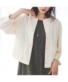 【アバハウスマヴィ/abahouse mavie】の【セットアップ対応】クールタッチサテンノーカラージャケット 人気、トレンドファッション・服の通販 founy(ファニー) ファッション Fashion レディースファッション Fashion for Women アウター Coat / Outerwear Collection レディースジャケット・軽アウター Jackets ノーカラージャケット / シンプル上品コーデ Collarless Jackets サロペット Overalls, Salopette シンプル Simple, Minimal ジャケット Jacket, Outerwear セットアップ Set-Up, Coordinated Outfit ドット Polka Dot, Dot Pattern ドレープ Drape, Draping Fabric フォルム Silhouette, Form ボトム Bottoms, Lower Wear エレガント 上品 Elegant 夏 Summer thumbnail ホワイト|ID: prp329100004489742 ipo3291000000033633891