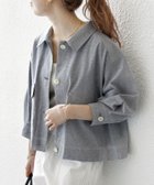 【シップス フォー ウィメン/SHIPS】のSHIPS any 洗濯機可能 オックス ステッチ ショート シャツ ジャケット グレー|ID: prp329100004489756 ipo3291000000031958868