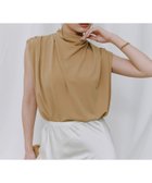 【アニュアンス/anuans】のギャザードレープカットトップス BEIGE|ID: prp329100004489858 ipo3291000000032643473