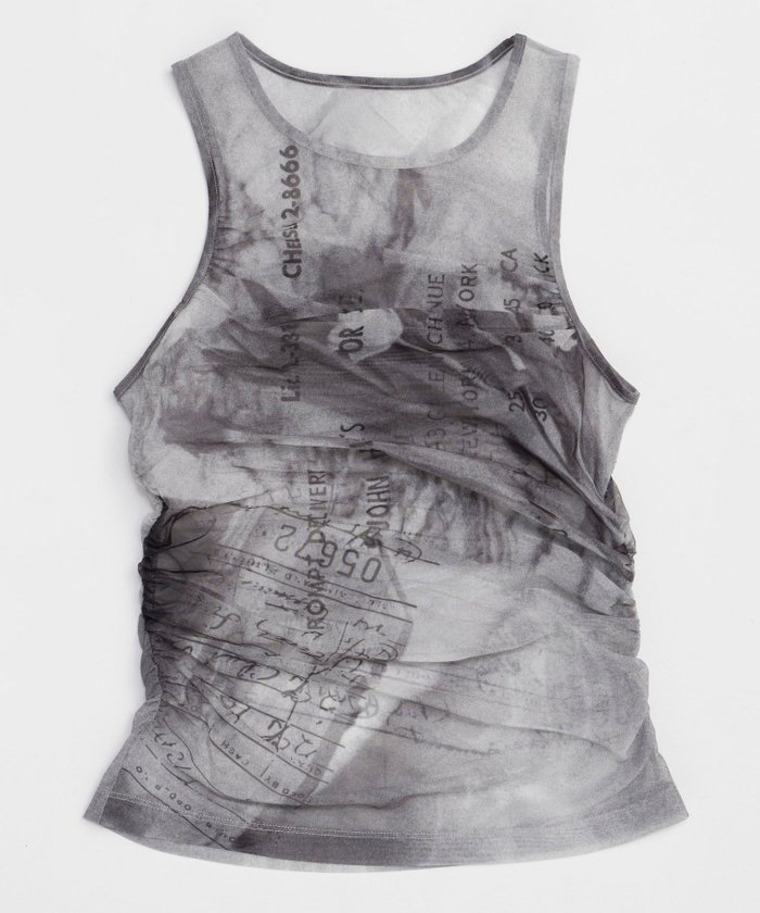 【メゾンスペシャル/MAISON SPECIAL】のTulip Gather Mesh Tank Top インテリア・キッズ・メンズ・レディースファッション・服の通販 founy(ファニー) https://founy.com/ ファッション Fashion レディースファッション WOMEN ワンピース Dress インナー Inner ギャザー Gather シアー Sheer スタイリッシュ Stylish ストレッチ Stretch プリント Print メッシュ Mesh |ID: prp329100004489862 ipo3291000000031996079