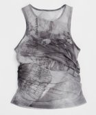 【メゾンスペシャル/MAISON SPECIAL】のTulip Gather Mesh Tank Top BLK|ID: prp329100004489862 ipo3291000000031996080