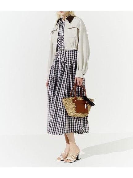 【リリーブラウン/Lily Brown】のバブルスリーブフレアシャツワンピース インテリア・キッズ・メンズ・レディースファッション・服の通販 founy(ファニー) 　ファッション　Fashion　レディースファッション　WOMEN　ワンピース　Dress　シャツワンピース　Shirt Dresses　コルセット　Corset　ストライプ　Stripe　チェック　Check　パターン　Pattern　メタル　Metal　リボン　Ribbon　夏　Summer　春　Spring　S/S・春夏　Ss・Spring/Summer　無地　Plain Color　雑誌　Magazine　BRW[058]|ID: prp329100004489881 ipo3291000000031853932