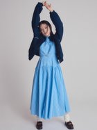 【リリーブラウン/Lily Brown】のバブルスリーブフレアシャツワンピース 人気、トレンドファッション・服の通販 founy(ファニー) ファッション Fashion レディースファッション WOMEN ワンピース Dress シャツワンピース Shirt Dresses コルセット Corset ストライプ Stripe チェック Check パターン Pattern メタル Metal リボン Ribbon 夏 Summer 春 Spring S/S・春夏 Ss・Spring/Summer 無地 Plain Color 雑誌 Magazine thumbnail BLU[086]|ID: prp329100004489881 ipo3291000000031853933