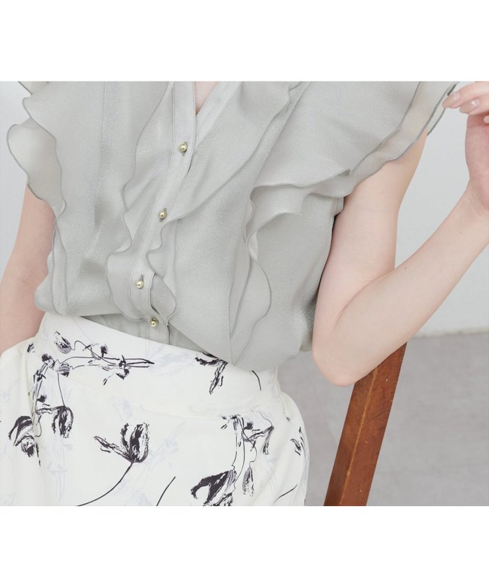 【ナチュラルクチュール/natural couture】のラッフルフリルキーネックブラウス インテリア・キッズ・メンズ・レディースファッション・服の通販 founy(ファニー) https://founy.com/ ファッション Fashion レディースファッション WOMEN トップス・カットソー Tops/Tshirt シャツ/ブラウス Shirts/Blouses 2025年 2025 2025春夏・S/S Ss,Spring/Summer,2025 イエロー Yellow デニム Denim トレンド Trend フリル Frills フレア Flare ワイド Wide エレガント 上品 Elegant |ID: prp329100004489904 ipo3291000000031828431