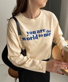 【ディスコート/Discoat】の【WEB限定】アメリカンロゴロングTシャツ エクリュ|ID: prp329100004490301 ipo3291000000031998120