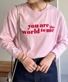 【ディスコート/Discoat】の【WEB限定】アメリカンロゴロングTシャツ ピンク|ID: prp329100004490301 ipo3291000000031998121