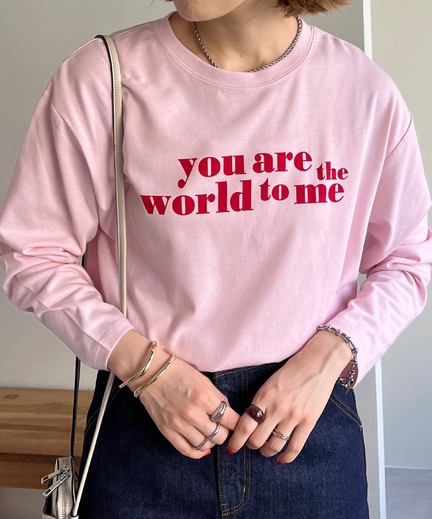 【ディスコート/Discoat】の【WEB限定】アメリカンロゴロングTシャツ インテリア・キッズ・メンズ・レディースファッション・服の通販 founy(ファニー) 　ファッション　Fashion　レディースファッション　WOMEN　トップス・カットソー　Tops/Tshirt　シャツ/ブラウス　Shirts/Blouses　ロング / Tシャツ　T-Shirts　アメリカン　American　インナー　Inner　シンプル　Simple　スリーブ　Sleeve　トレンド　Trend　プリント　Print　ロング　Long　定番　Standard　ピンク|ID: prp329100004490301 ipo3291000000031998121