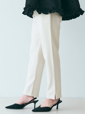 【コカ/COCA】のストレッチスリットパール付きスラックスパンツ 人気、トレンドファッション・服の通販 founy(ファニー) ファッション Fashion レディースファッション WOMEN パンツ Pants ストレッチ Stretch スラックス Slacks スリット Slit ダウン Down バランス Balance パール Pearl ポケット Pocket エレガント 上品 Elegant |ID:prp329100004490314