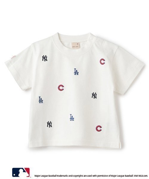 【その他のブランド/Other】の【MLB】3チーム刺しゅうTシャツ インテリア・キッズ・メンズ・レディースファッション・服の通販 founy(ファニー) 　ファッション　Fashion　キッズファッション　KIDS　おすすめ　Recommend　カラフル　Colorful　シンプル　Simple　デニム　Denim　ポケット　Pocket　半袖　Short Sleeve　オフ ホワイト|ID: prp329100004490320 ipo3291000000031829217