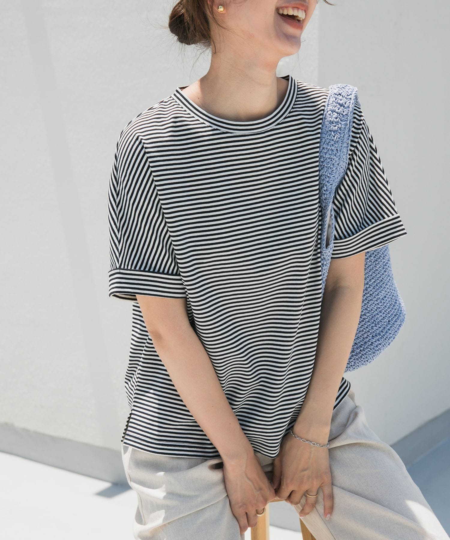 【アーバンリサーチ ドアーズ/URBAN RESEARCH DOORS】の『UR TECH』コットンロールスリーブプルオーバー 人気、トレンドファッション・服の通販 founy(ファニー) 　ファッション　Fashion　レディースファッション　Fashion for Women　トップス・カットソー　Cut & Sew Tops　カジュアルプルオーバー・ニットトップス　Pullovers & Knit Tops / Casual Pullovers　イエロー　Yellow　秋　Autumn　抗菌　Antibacterial, Bacteria-Resistant　シンプル　Simple, Minimal　ストレート　Straight, Straight Cut　スリーブ　Sleeve, Long Sleeve / Short Sleeve　プレーン　Plain, Simple　半袖　Short Sleeve, Half Sleeve　ワイド　Wide, Wide Fit　S/S・春夏　SS, Spring/Summer, Warm Season　夏　Summer　2025年　2025　2025春夏・S/S　Spring/Summer 2025 SS25　 other-1|ID: prp329100004490403 ipo3291000000033540464
