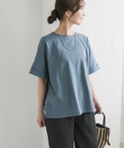 【アーバンリサーチ ドアーズ/URBAN RESEARCH DOORS】の『UR TECH』コットンロールスリーブプルオーバー 人気、トレンドファッション・服の通販 founy(ファニー) ファッション Fashion レディースファッション Fashion for Women トップス・カットソー Cut & Sew Tops カジュアルプルオーバー・ニットトップス Pullovers & Knit Tops / Casual Pullovers イエロー Yellow 秋 Autumn 抗菌 Antibacterial, Bacteria-Resistant シンプル Simple, Minimal ストレート Straight, Straight Cut スリーブ Sleeve, Long Sleeve / Short Sleeve プレーン Plain, Simple 半袖 Short Sleeve, Half Sleeve ワイド Wide, Wide Fit S/S・春夏 SS, Spring/Summer, Warm Season 夏 Summer 2025年 2025 2025春夏・S/S Spring/Summer 2025 SS25 thumbnail BLUE|ID: prp329100004490403 ipo3291000000033540468