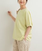 【アーバンリサーチ ドアーズ/URBAN RESEARCH DOORS】の『UR TECH』コットンロールスリーブプルオーバー 人気、トレンドファッション・服の通販 founy(ファニー) ファッション Fashion レディースファッション Fashion for Women トップス・カットソー Cut & Sew Tops カジュアルプルオーバー・ニットトップス Pullovers & Knit Tops / Casual Pullovers イエロー Yellow 秋 Autumn 抗菌 Antibacterial, Bacteria-Resistant シンプル Simple, Minimal ストレート Straight, Straight Cut スリーブ Sleeve, Long Sleeve / Short Sleeve プレーン Plain, Simple 半袖 Short Sleeve, Half Sleeve ワイド Wide, Wide Fit S/S・春夏 SS, Spring/Summer, Warm Season 夏 Summer 2025年 2025 2025春夏・S/S Spring/Summer 2025 SS25 thumbnail YELLOW|ID: prp329100004490403 ipo3291000000033540469