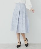 【インデックス/INDEX】のフラワータックフレアスカート【洗濯機洗い可】 ブルー|ID: prp329100004490894 ipo3291000000031750460