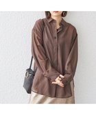 【シップス フォー ウィメン/SHIPS】の洗濯機可能 ウォッシャブル ウール ボイル シャツ ブラウン|ID: prp329100004490937 ipo3291000000031986417