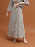 【ラシュッド/LASUD】のネットカットジャガードフレアスカート チャコールグレー|ID: prp329100004490969 ipo3291000000031997101