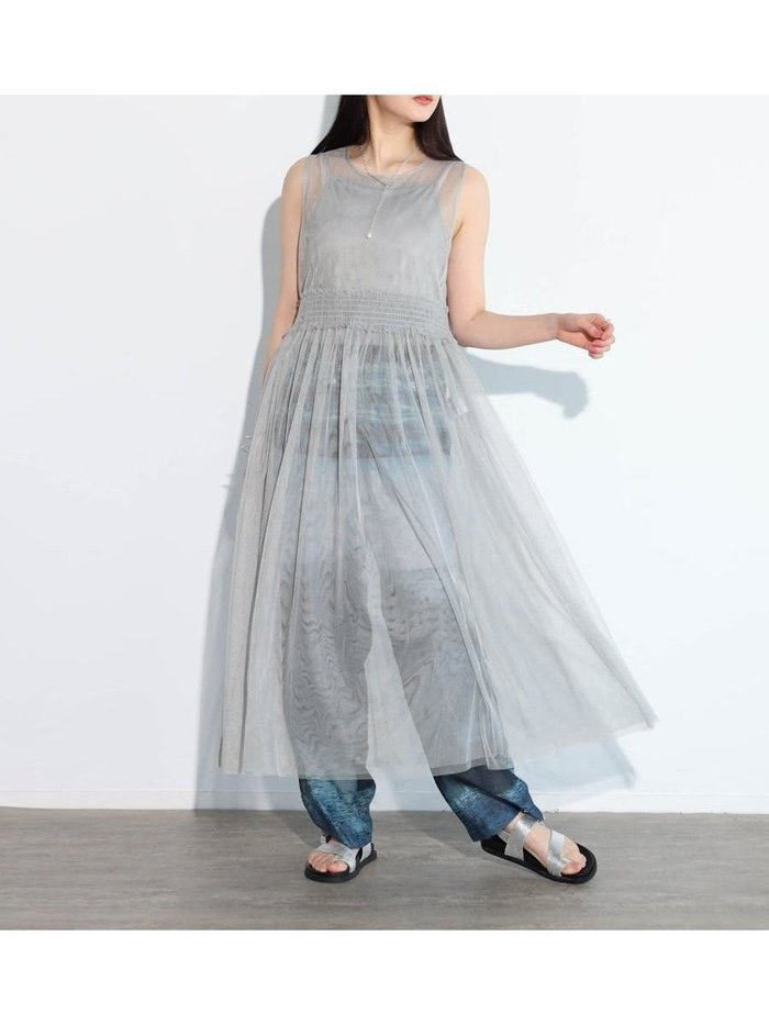 【ラシュッド/LASUD】のチュールレイヤードワンピース インテリア・キッズ・メンズ・レディースファッション・服の通販 founy(ファニー) https://founy.com/ ファッション Fashion レディースファッション WOMEN ワンピース Dress おすすめ Recommend ギャザー Gather トレンド Trend フリル Frills リボン Ribbon |ID: prp329100004491391 ipo3291000000031734742