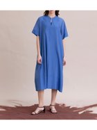 【ラシュッド/LASUD】のコットンシルクハーフスリーブワンピース 人気、トレンドファッション・服の通販 founy(ファニー) ファッション Fashion レディースファッション WOMEN ワンピース Dress シアー Sheer シルク Silk シンプル Simple フレア Flare エレガント 上品 Elegant 切替 Switching thumbnail ブルー|ID: prp329100004491393 ipo3291000000031734759