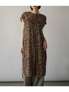 【ラシュッド/LASUD】のウェーブペイントシアーワンピース ブラウン|ID: prp329100004491414 ipo3291000000031952950