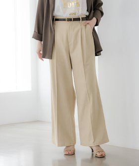 【エルーラ/Elura】のリネンコンワイドパンツ/316564 人気、トレンドファッション・服の通販 founy(ファニー) ファッション Fashion レディースファッション WOMEN パンツ Pants おすすめ Recommend スニーカー Sneakers セットアップ Set Up リネン Linen 再入荷 Restock/Back In Stock/Re Arrival |ID:prp329100004491486