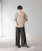 【エルーラ/Elura】のリネンコンワイドパンツ/316564 チャコール18|ID: prp329100004491486 ipo3291000000031993065