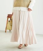 【ルクールブラン/le.coeur blanc】の《手洗い可能》デシン変形プリーツスカート エクリュ|ID: prp329100004491497 ipo3291000000032621274