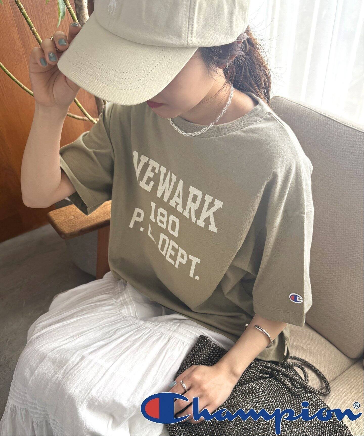 【ジャーナルスタンダード レリューム/JOURNAL STANDARD relume】の別注【Champion/チャンピオン】26/s Jersey Tee Tシャツ インテリア・キッズ・メンズ・レディースファッション・服の通販 founy(ファニー) 　ファッション　Fashion　レディースファッション　WOMEN　トップス・カットソー　Tops/Tshirt　シャツ/ブラウス　Shirts/Blouses　ロング / Tシャツ　T-Shirts　カラフル　Colorful　グラフィック　Graphic　スポーツ　Sports　ニューヨーク　New York　別注　Special Order　ワイド　Wide　おすすめ　Recommend　2025年　2025　2025春夏・S/S　Ss,Spring/Summer,2025　カーキ|ID: prp329100004491684 ipo3291000000032307353