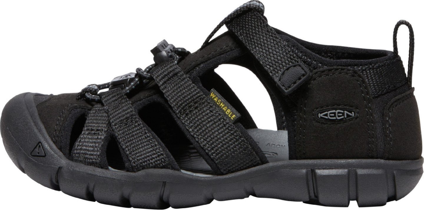 【キーン/KEEN / KIDS】の(KIDS)SEACAMP II CNX / (キッズ)シーキャンプ ツー シーエヌエックス インテリア・キッズ・メンズ・レディースファッション・服の通販 founy(ファニー) 　ファッション　Fashion　キッズファッション　KIDS　アウトドア　Outdoor　ウォッシャブル　Washable　クッション　Cushion　軽量　Lightweight　サンダル　Sandals　シューズ　Shoes　スポーツ　Sports　タオル　Towel　トラベル　Travel　フィット　Fit　ライニング　Lining　ラップ　Wrap　Black/Grey|ID: prp329100004491716 ipo3291000000031856663