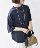 【シップス フォー ウィメン/SHIPS】のSHIPS any 多機能/洗濯機可能 ラウンドヘム クルーネック ビッグ TEE ネイビー|ID: prp329100004492083 ipo3291000000031957406