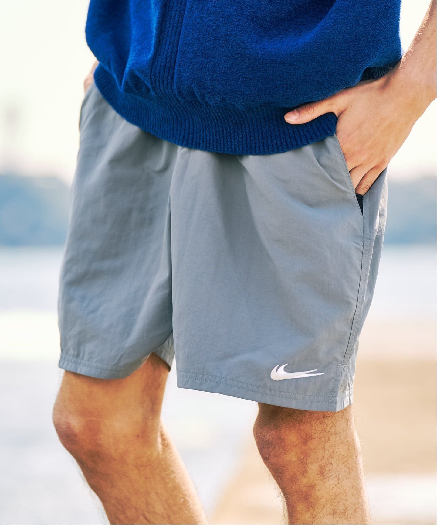 【フォーワンセブン バイ エディフィス/417 by EDIFICE / MEN】のNIKE SWIM (ナイキ スイム) 限定 ボレーショーツ インテリア・キッズ・メンズ・レディースファッション・服の通販 founy(ファニー) 　ファッション　Fashion　メンズファッション　MEN　カラフル　Colorful　ショーツ　Shorts　スポーツ　Sports　ドローコード　Draw Cord　バランス　Balance　フィット　Fit　メッシュ　Mesh　リボン　Ribbon　再入荷　Restock/Back In Stock/Re Arrival　グレー|ID: prp329100004492126 ipo3291000000031956958