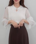 【ジュノア/JUNOAH】のCENEA シアーキャンディースリーブニット ホワイト|ID: prp329100004492139 ipo3291000000031991662
