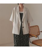 【ローリーズファーム/LOWRYS FARM】のホップサックジャケットSS アイボリー|ID: prp329100004492217 ipo3291000000032486107