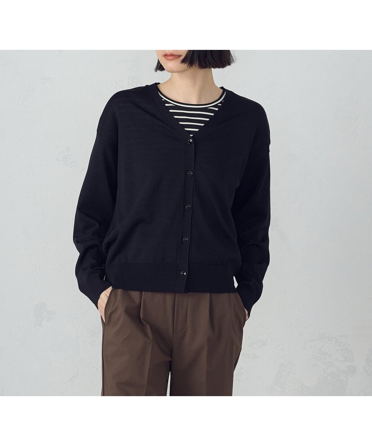 【コムサイズム/COMME CA ISM】の【ウォッシャブル・UVカット】ベーシック カーディガン インテリア・キッズ・メンズ・レディースファッション・服の通販 founy(ファニー) 　ファッション　Fashion　レディースファッション　WOMEN　トップス・カットソー　Tops/Tshirt　カーディガン　Cardigans　おすすめ　Recommend　アンサンブル　Ensemble　カーディガン　Cardigan　タンブラー　Tumbler　ベーシック　Basic　ポケット　Pocket　夏　Summer　春　Spring　S/S・春夏　Ss・Spring/Summer　ビジネス 仕事 通勤　Business　ブラック|ID: prp329100004492239 ipo3291000000031991931