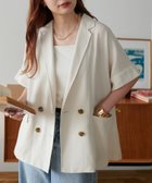 【ディスコート/Discoat】のリネンライク半袖シャツジャケット《WEB限定カラーあり》 ライトベージュ|ID: prp329100004492250 ipo3291000000031670766