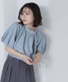 【ナチュラル ビューティー ベーシック/NATURAL BEAUTY BASIC】のリネンライクサイドタイブラウス ミント|ID: prp329100004492273 ipo3291000000031998294