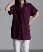 【ラナン/Ranan】のFILA 鹿の子チュニックポロシャツ バイオレット|ID: prp329100004492545 ipo3291000000031995240